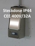 LOCK-EE, der abschliessbare Steckdosenkasten CEE 380V/32A IP44 ROT